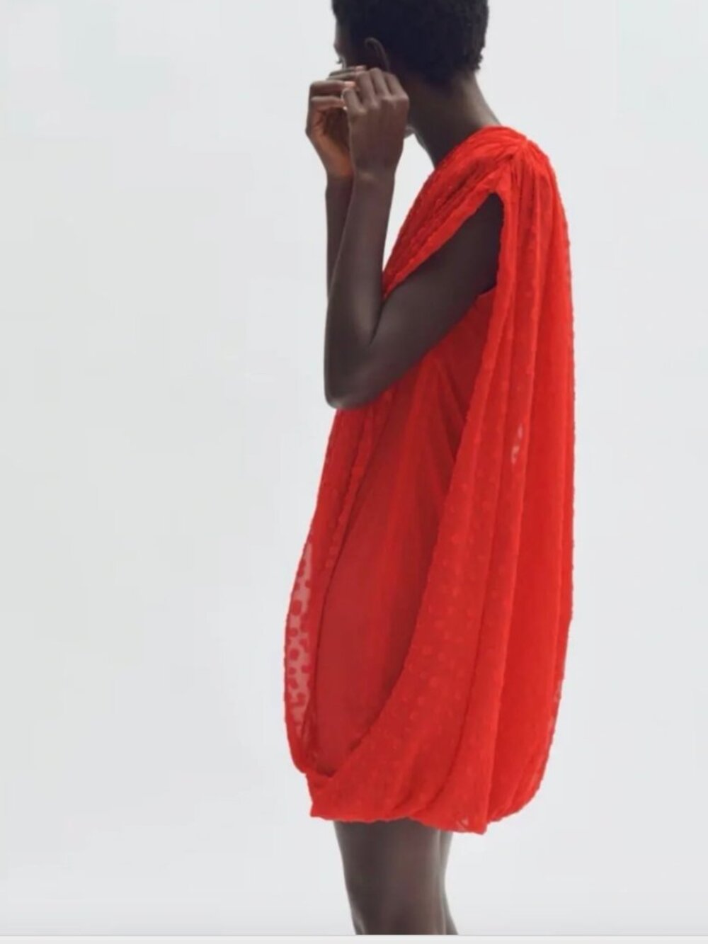 STELLA MCCARTNEY H&M DRAPED ONE SHOULDER DRESS S NWT - Picture 3 of 5